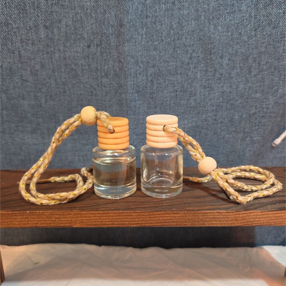 2 (8ml) Rearview Car Oil Diffusers Pick Your Scent Wood Glass Boho | 16ml Total - Picture 8 of 16